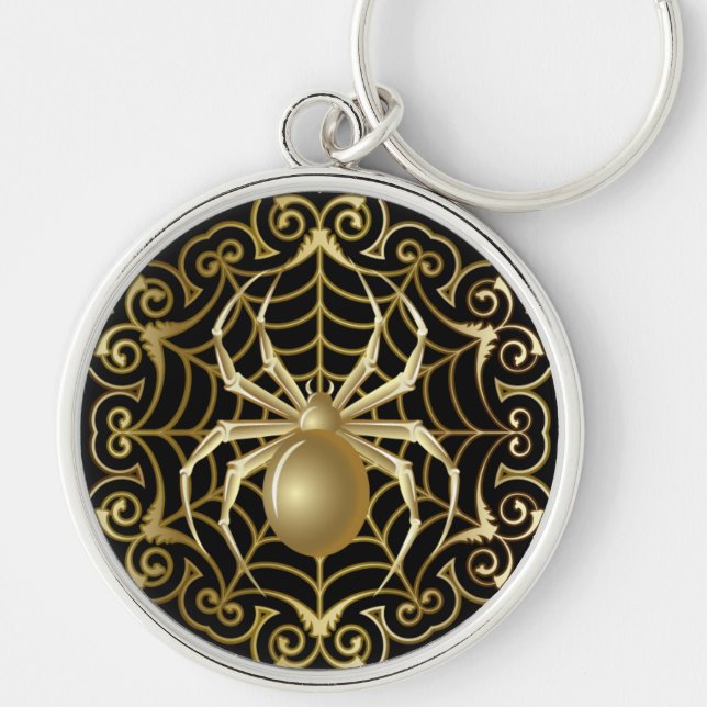 Gold Spider Keychain (Front)