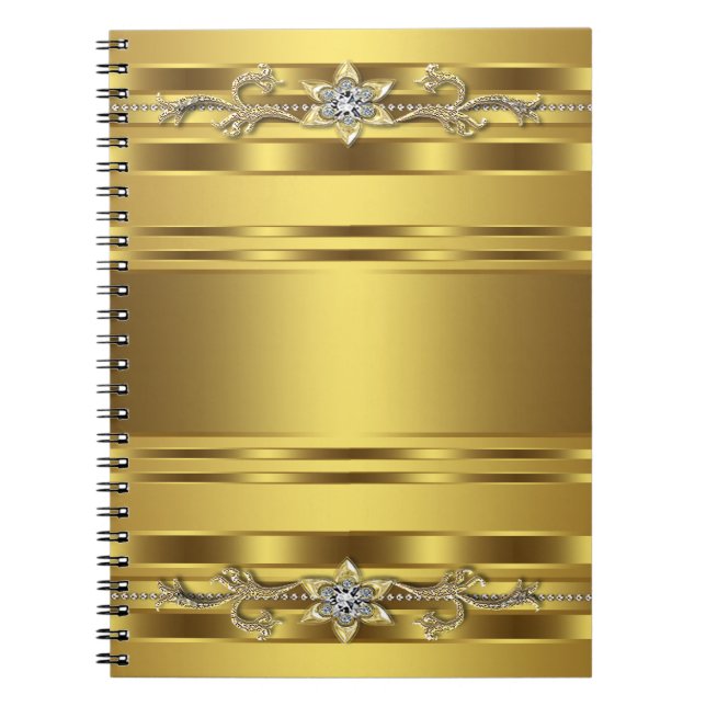 Gold Spiral Business Notebook (Front)