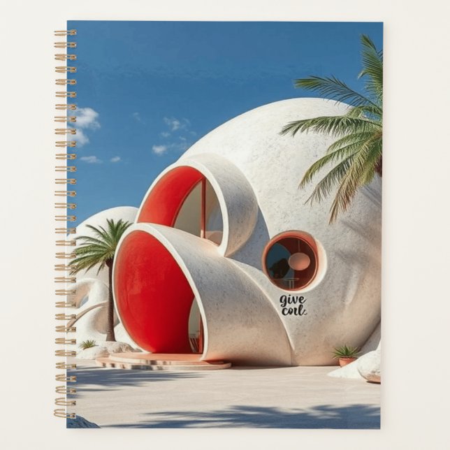 Gold Spiral Planner – Stylish & Organised (Front)