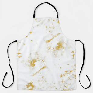 Gold splashes Texture. Brush stroke design element Apron