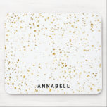 Gold splatter, modern, salon Mousepad<br><div class="desc">Modern gold splatter,  mouse pad. Designed for designers,  stylists,  salons,  hair and make-up artists,  nails and lash artists,  wellness centre and more.</div>