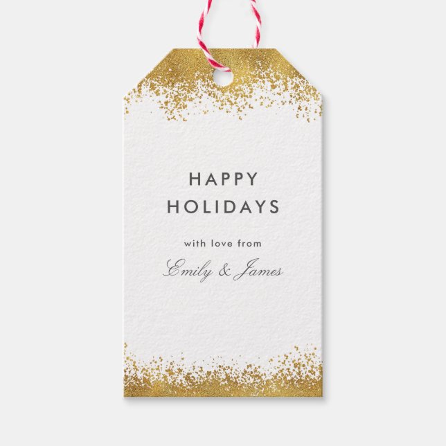 Gold Splatters Gift Tags (Front)