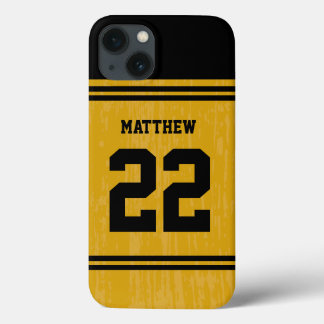 Gold Sport Jersey Number iPhone 6 13 Case