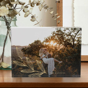 Gold Sprout Custom Photo Block