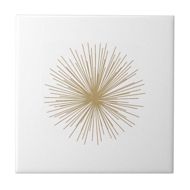 Gold Sputnik Starburst Tile (Front)