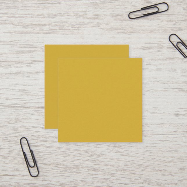 Gold Square Business Card (Front/Back In Situ)