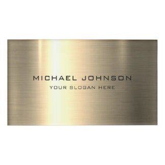 Gold Stainless Steel Metal Personalized Name Tag