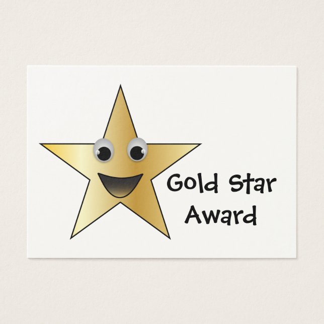 Gold Star Achievement Award pour enfants (Devant)