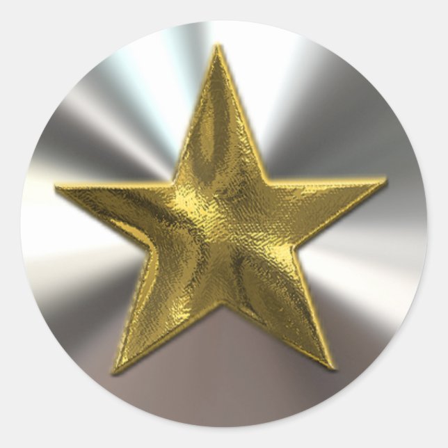 Gold Star And Silver Stickers (Front)