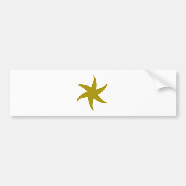 Gold Star Bumper Sticker (Front)