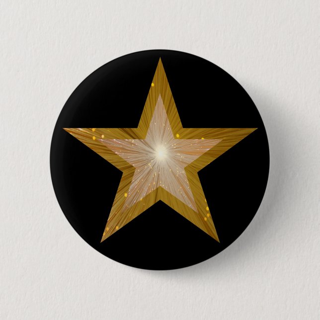"Gold" Star button black (Front)