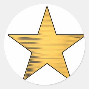 Gold Star Classic Round Sticker