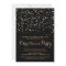 Gold Star Confetti Christmas Party Invitation