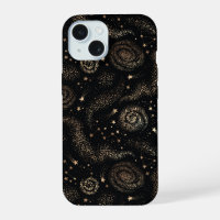 Gold Star Constellation Galaxy Pattern