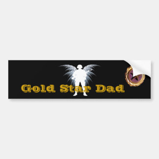 Gold Star Dad Bumper Sticker