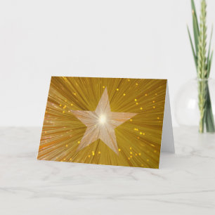 Gold Star greetings card