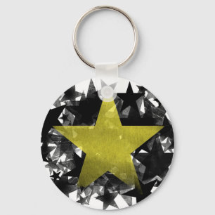 Gold Star Keychain