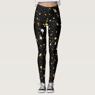 Gold Star Leggings - Comfortable and Stylish 