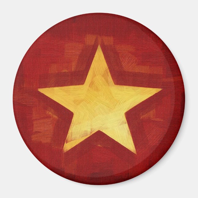 gold star magnet (Front)