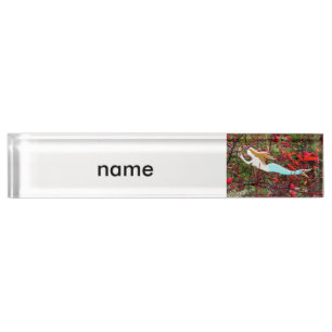 gold star mermaid nameplate