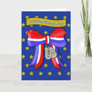 Gold Star Mother's Day Card