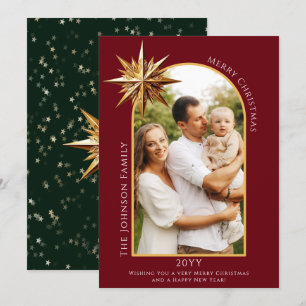 Gold Star of Bethlehem Photo Card