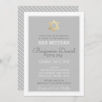 GOLD STAR OF DAVID bar mitzvah - Benjamin Daniel