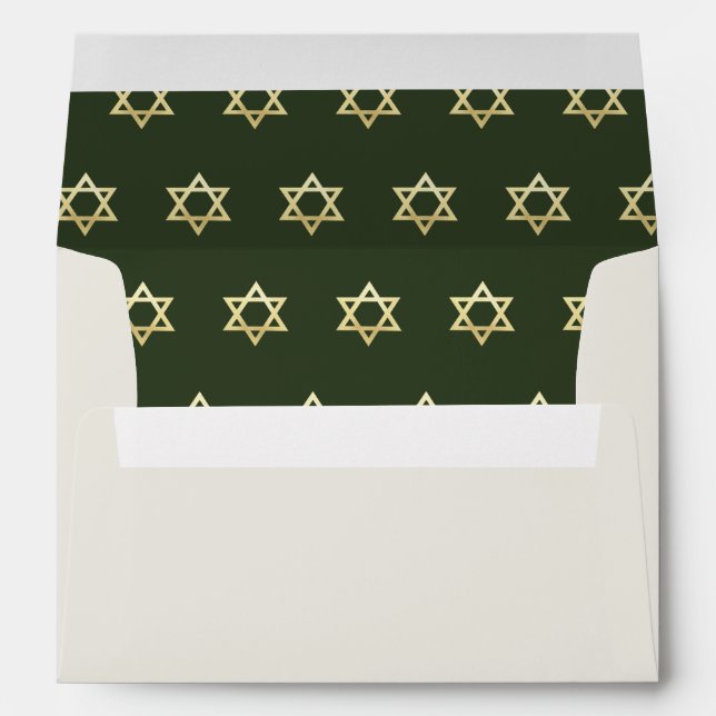 Gold Star Of David Enveloppe (Dos (Bas))