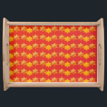 Gold Star of David lights Festival decoration Serving Tray<br><div class="desc">Serving Tray Gold Star of David Pattern Design for Art & Home, Kitchen & Dining, Cookware & Serveware, Serving Tray for Hanukkah Festival and Jewish Holiday, Anniversary, Wedding Day, Bar Mitzvah, Bat Mitzvah, Rosh Hashanah Celebration, Artwork design with Gold David's Star Decorative pattern (Gold Foil Texture - EMULATION), illustration, Rustic,...</div>