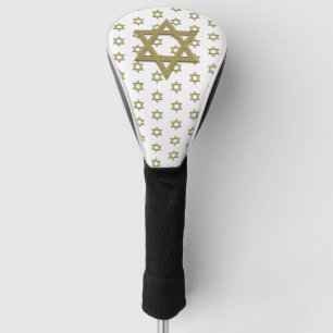 Gold Star of David Seamless Golf Head Cover