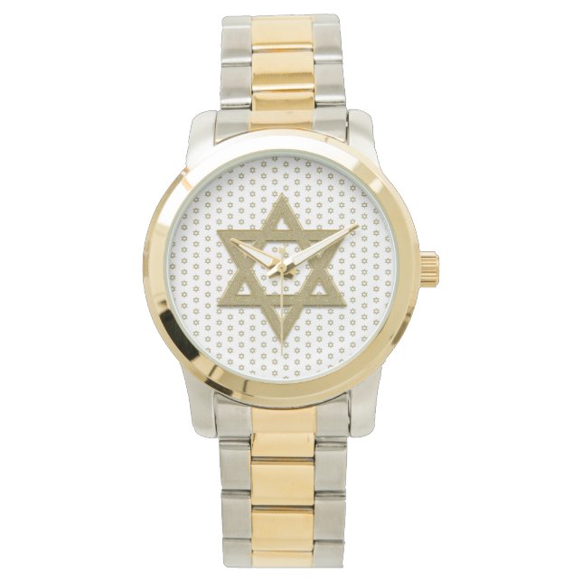 Gold Star of David Seamless Watch (Front)