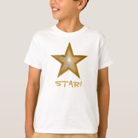 "Gold" Star 'STAR!' kids t-shirt