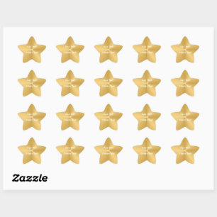 Gold Star Star Sticker