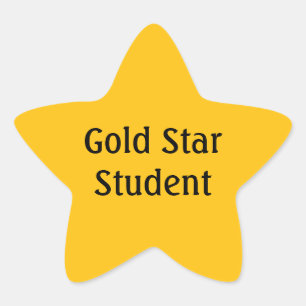 Gold Star Student Sticker Reward Teacher