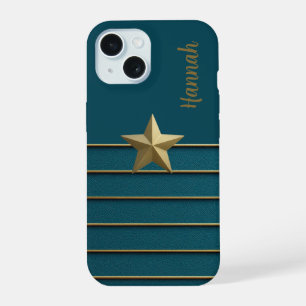 Gold Star sur Turquoise