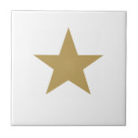 Gold Star Tile<br><div class="desc">Gold Star Ceramic Tile.  Stars are always in fashion!</div>