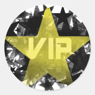 Gold Star VIP Classic Round Sticker