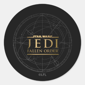 Gold Star Wars Jedi: Fallen Order Classic Round Sticker