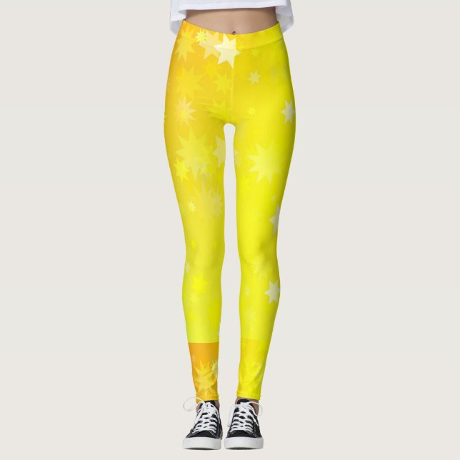 Gold Star Women's Leggings (Front)