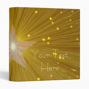 Gold Star 'Your Text' binder