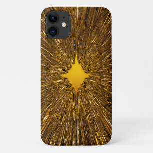 Gold starburst iPhone 11 case