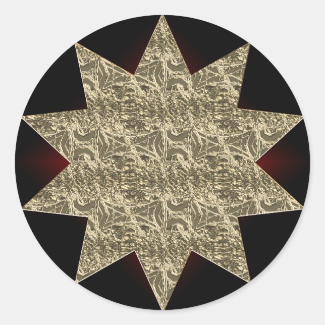 Gold Starburst Sticker (Front)