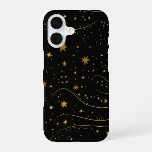 Gold Starry Night Celestial Phone Case