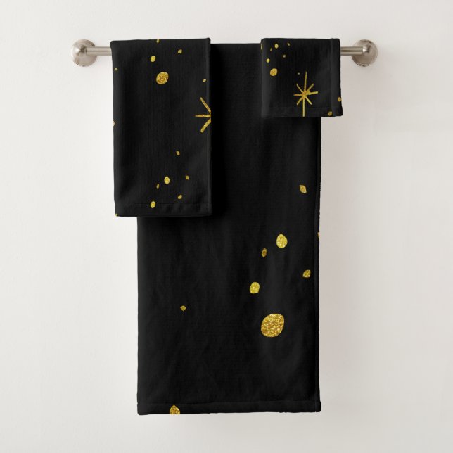 Gold Stars Bath Towel Set (Insitu)