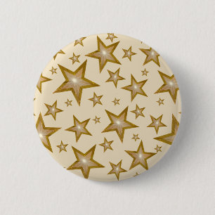 "Gold" Stars button cream