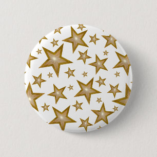 "Gold" Stars button white