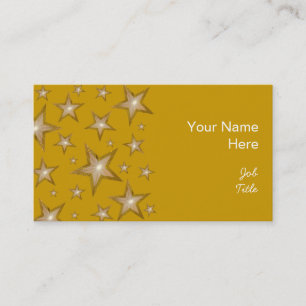 Gold Stars carte de visite côté or