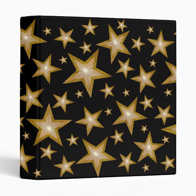 Gold Stars classeur noir (Devant/Côté)
