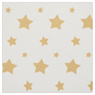 Gold Stars Fabric