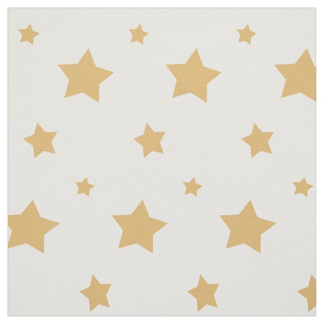 Gold Stars Fabric (Swatch)